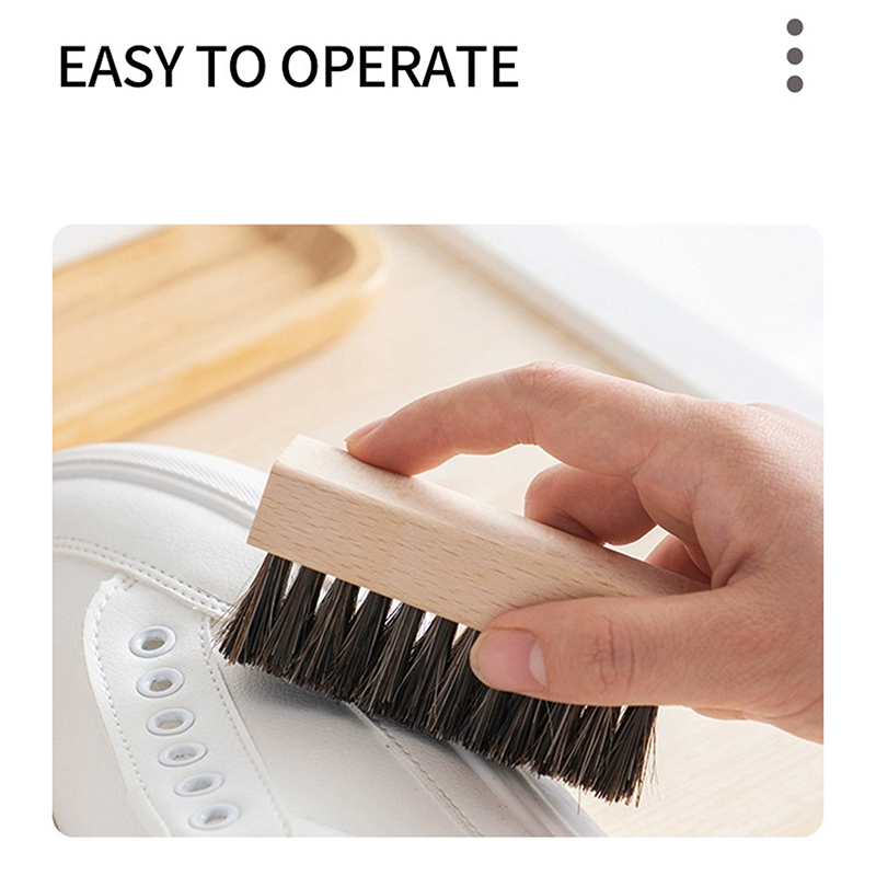 Berguna pegangan kayu sikat se - Sneaker Care Cleaning Kit ulasan dan harga